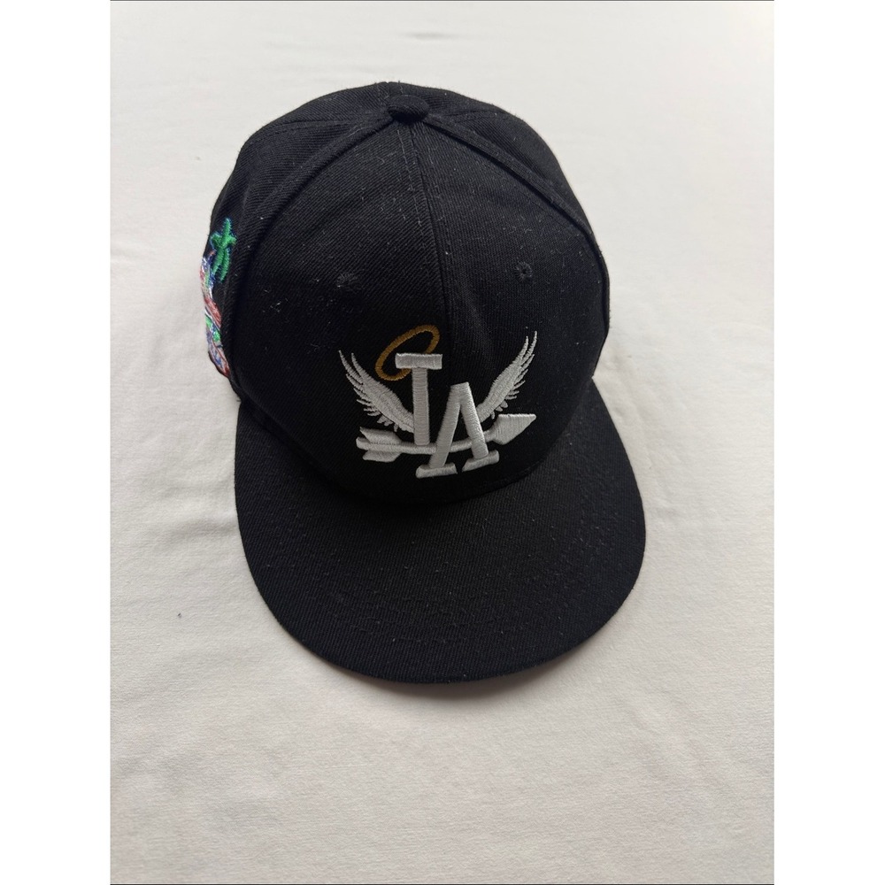 Los Angeles Dodgers Snapback Hat Mens OSFM Black World Champs Side Patch